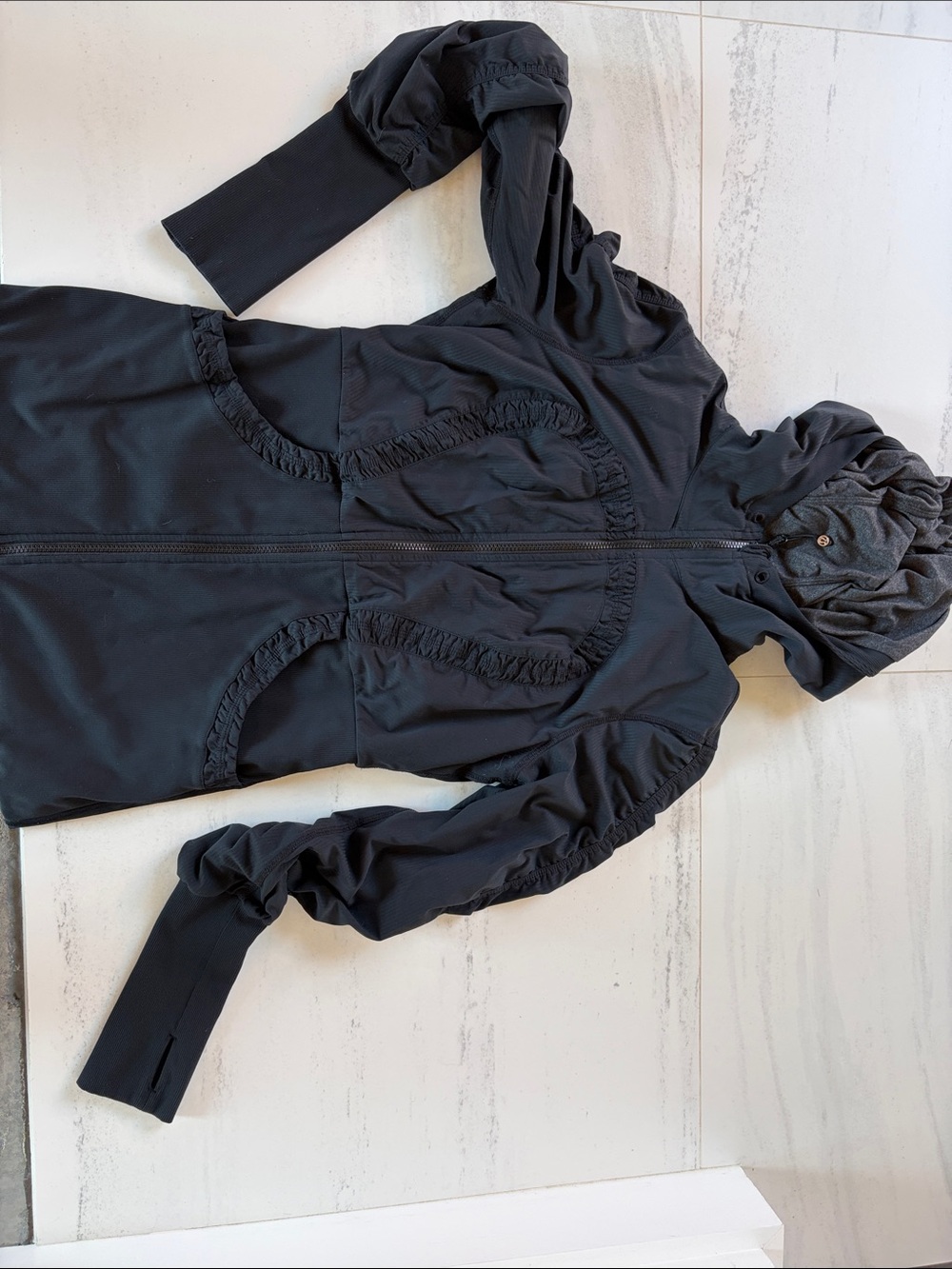 lululemon athletica Black Hooded Zip Jacket
